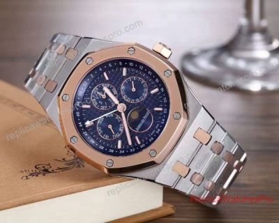 Clone Audemars Piguet Royal Oak Perpetual Calendar 2-Tone Rose Gold